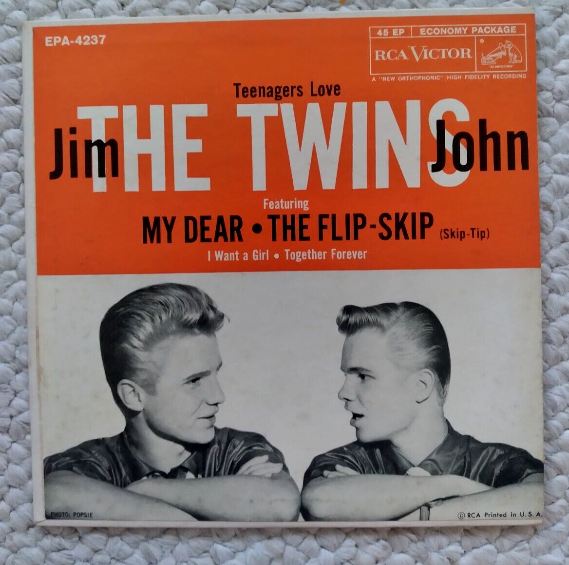 洋楽 DESSA LP cartor.THE TWIN The TWINS: My Dear & The Flip Skip RCA 7
