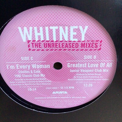 Whitney Houston - Unreleased Vinyl 2, I m every woman, Greatest Love of all 12 