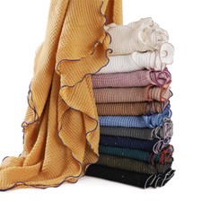 Islamic Women Hijab Crinkle Long Scarf Shawl Muslim Turban Wrap Headscarf Stole