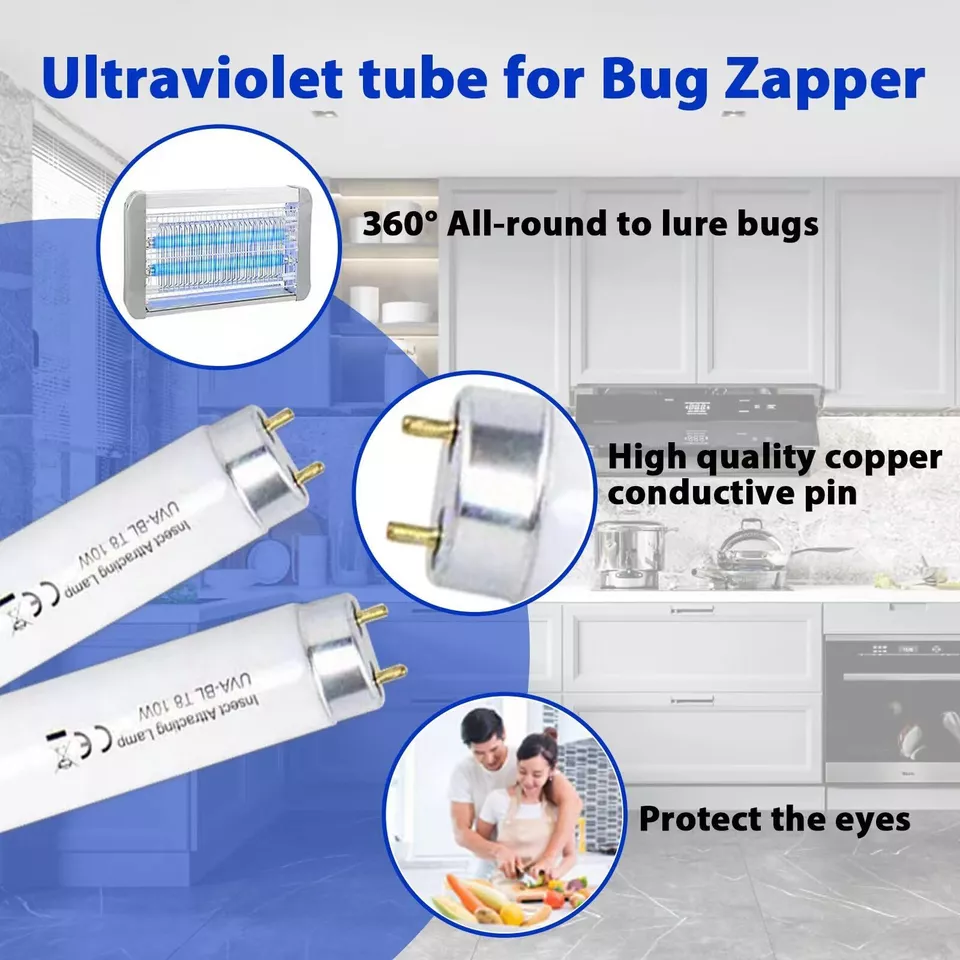 6 pack t8f10w bl 10w replacement bulbs t8 10 watts fluorescent tube for 20w d - Image 3 of 4