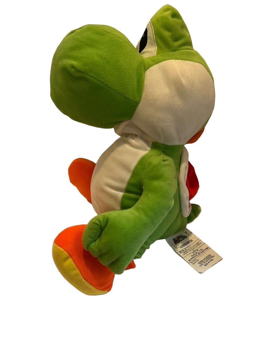 Super Mario Bros Yoshi Jumbo Plush 21” Stuffed Plush Nintendo w