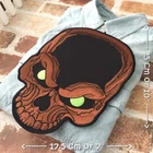 Green Eyes Skull Death Biker Motorcycle Iron on Embroidered Large Back patch XL