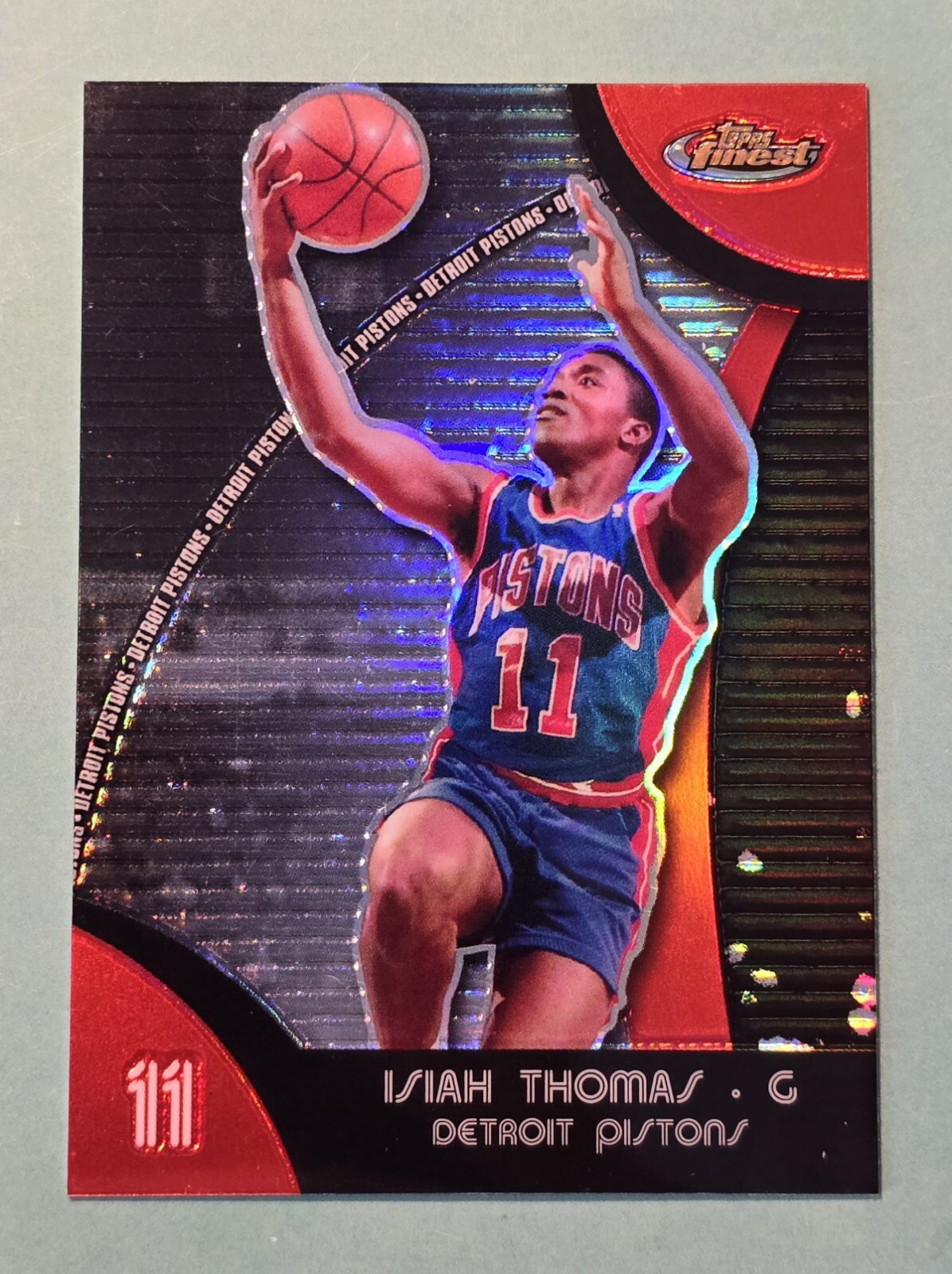 2007-08 Topps Finest ISIAH THOMAS #41 Refractor SP Detriot Pistons 
