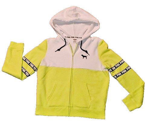 Victoria's Secret PINK Everyday Lounge Perfect Full Zip Hoodie Jacket Medium NEW
