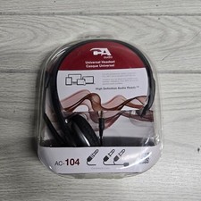 CA Cyber Acoustic Universal Stereo Headset Headphones AC-104 High Definition