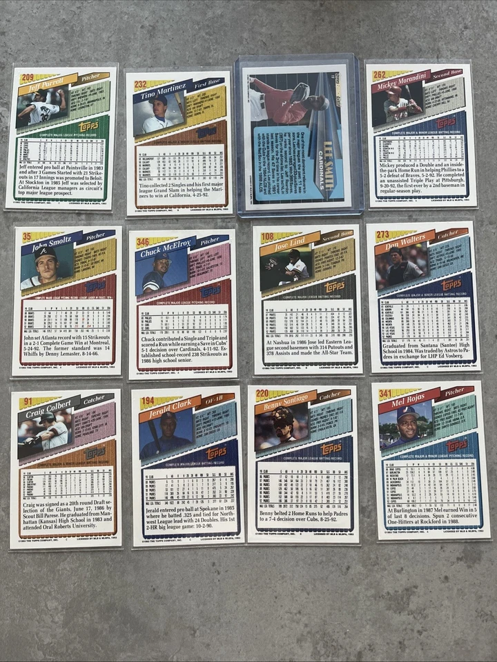 Juego de tarjetas de béisbol Topps doradas 1993 Foto 4 de 4
