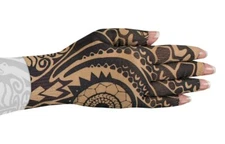 FIERCE BEIGE Graduated Compression Glove by LYMPHEDIVAS, ANY SIZE & LEVEL, New