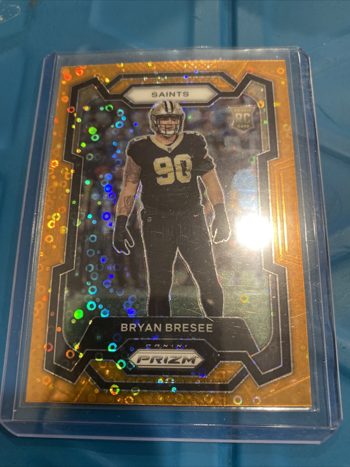 Bryan Bresee 2023 Panini Prizm Orange Disco Prizm 372 New Orleans Saints RC #2