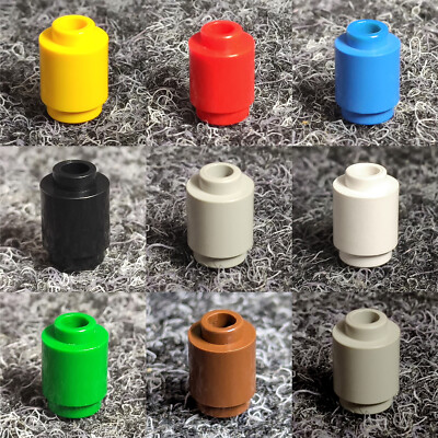 Lego 3062b Stein rund 1x1 rot gelb blau schwarz grau weiß grün - FARBE- AA1