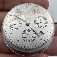 Automatic Asian 7750 Chronograph Movement ETA 7753 with Small Second at 6 o'cloc
