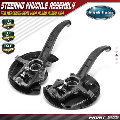 2pcs Front Steering Knuckle for Mercedes-Benz W164 ML320 ML350 X164 GL350 GL450