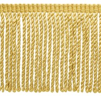 "Helles Gold 6\" Bullion Fransenbesatz, Dekoratives Gimp Design [Pro Yard]"