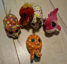 5 Stück Glubschi Tiere von Ty, Plüschtiere, Beanie boos