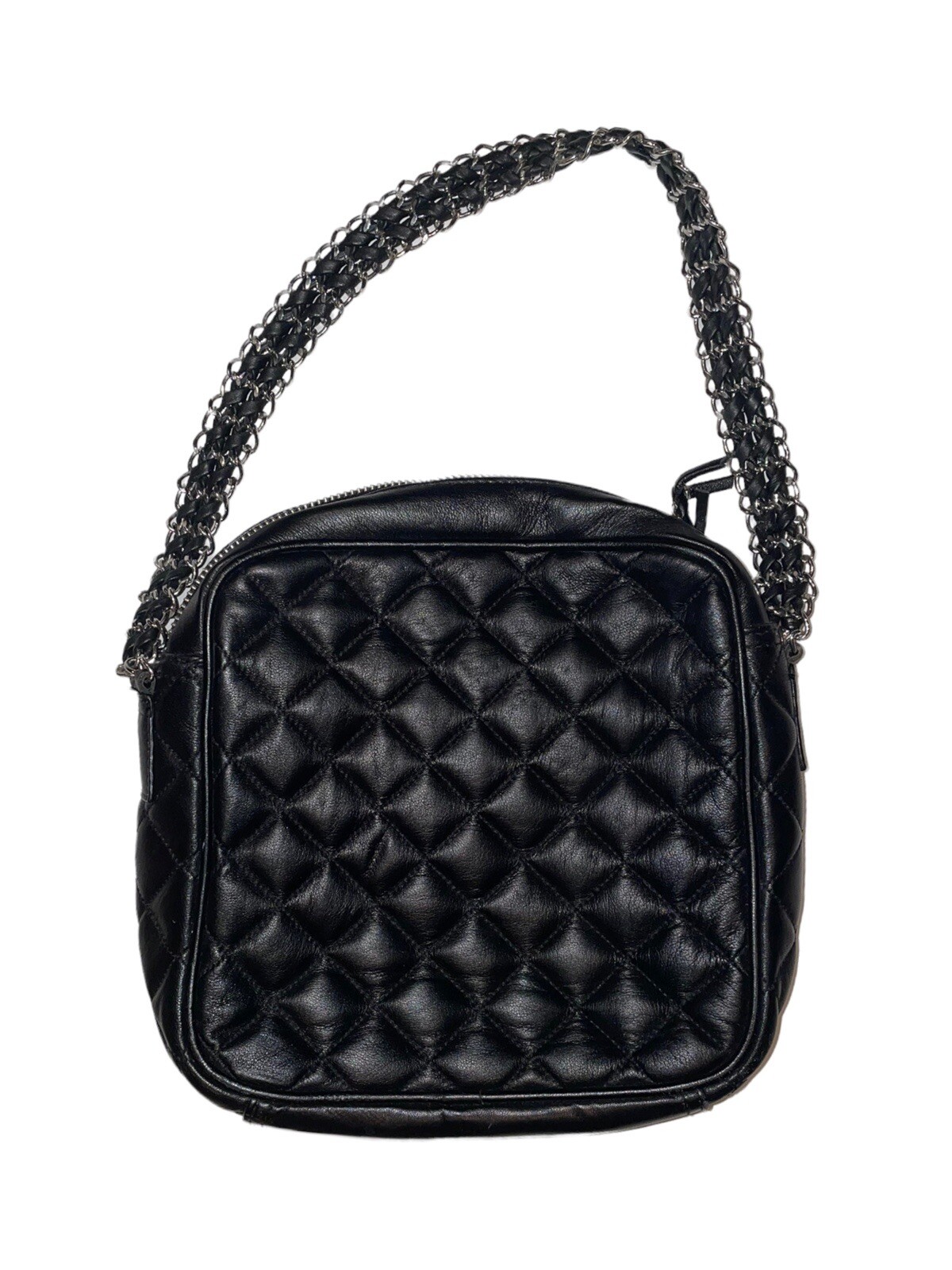 Harley Davidson Quilted Black Leather Chain Strap Pur… Gem