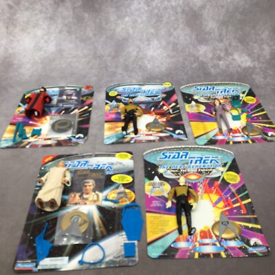 Star Trek Next Generation Playmates lose Actionfiguren Daten, Sarek, Q.. Beschreibung lesen