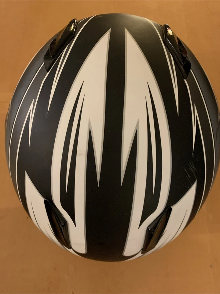 Шлем мотоциклетный HJC CL-15 Session черный серый белый одобрен XS Snell DOT - Изображение 4 из 4