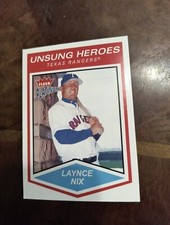 LAYNCE NIX  2004 FLEER PLATINUM UNSUNG HEROES #181 FREE SHIPPING 