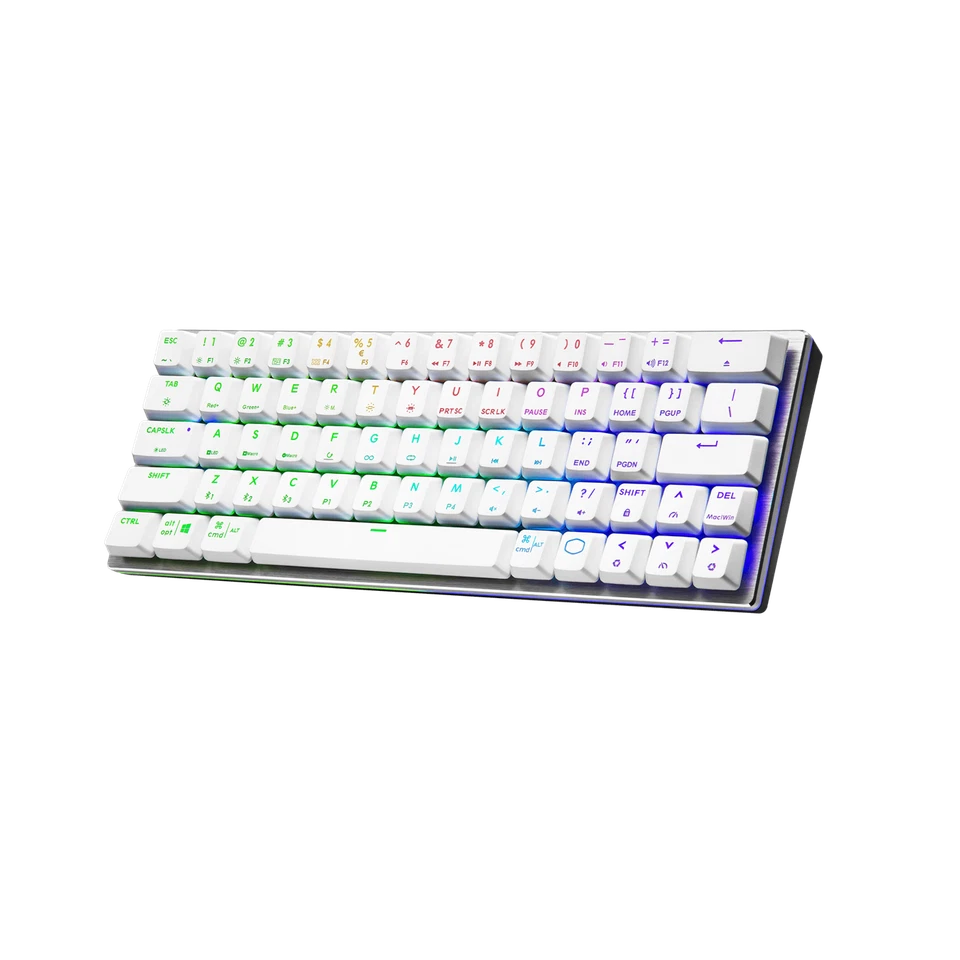 Cooler Master SK622 White Keyboard RGB LED Low Profile Mechanical Switch Blue - Image 3 of 4