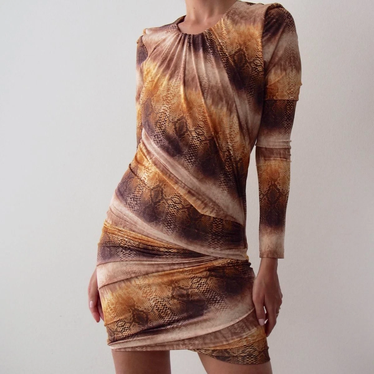 see you monday brown dress Brown Rhinestone Mesh Maxi Dress – self-portrait-US main image 1