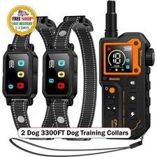 Collar De Choque Electrico Entrenamiento Para Perros Con Control Remoto 3300Ft.