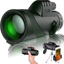 80x100 HD Zoom Monocular Telescope Day Vision Starscope Camping Travel Gift