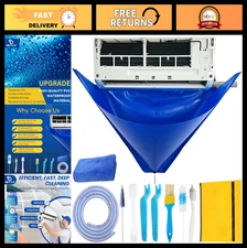 10Pcs Mini Split AC Cleaning Kit - Air Conditioner Cleaning Cover & Bag