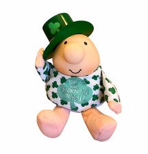 Vintage 1994 Ziggy St Patrick  s Day 6" Plush Vinyl Face Hat Top O  The Morning