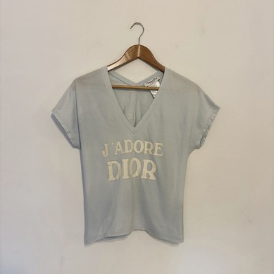 2002 Vintage EUC Dior's John Galliano J'ADORE T-shirt Size 12