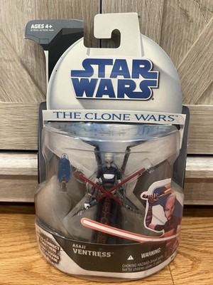 Star Wars Clone Wars 2008 Asajj Ventress Action Figure No. 15 Hasbro New *read