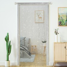String Curtains for Doorways Glitter Beaded Curtains Door Sparkle Beads Curta...