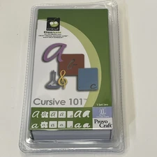 Cricut Classmate "Cursive 101" Cartridge 2007 29-0404 Font Letters - Brand New