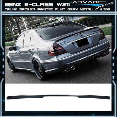 Fits 03-09 Benz E-Class W211 AMG Trunk Spoiler Painted Flint Gray Metallic #368