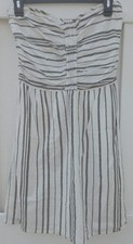 Gap Strapless Women's Striped Dress 100% Cotton Size Medium With Pockets