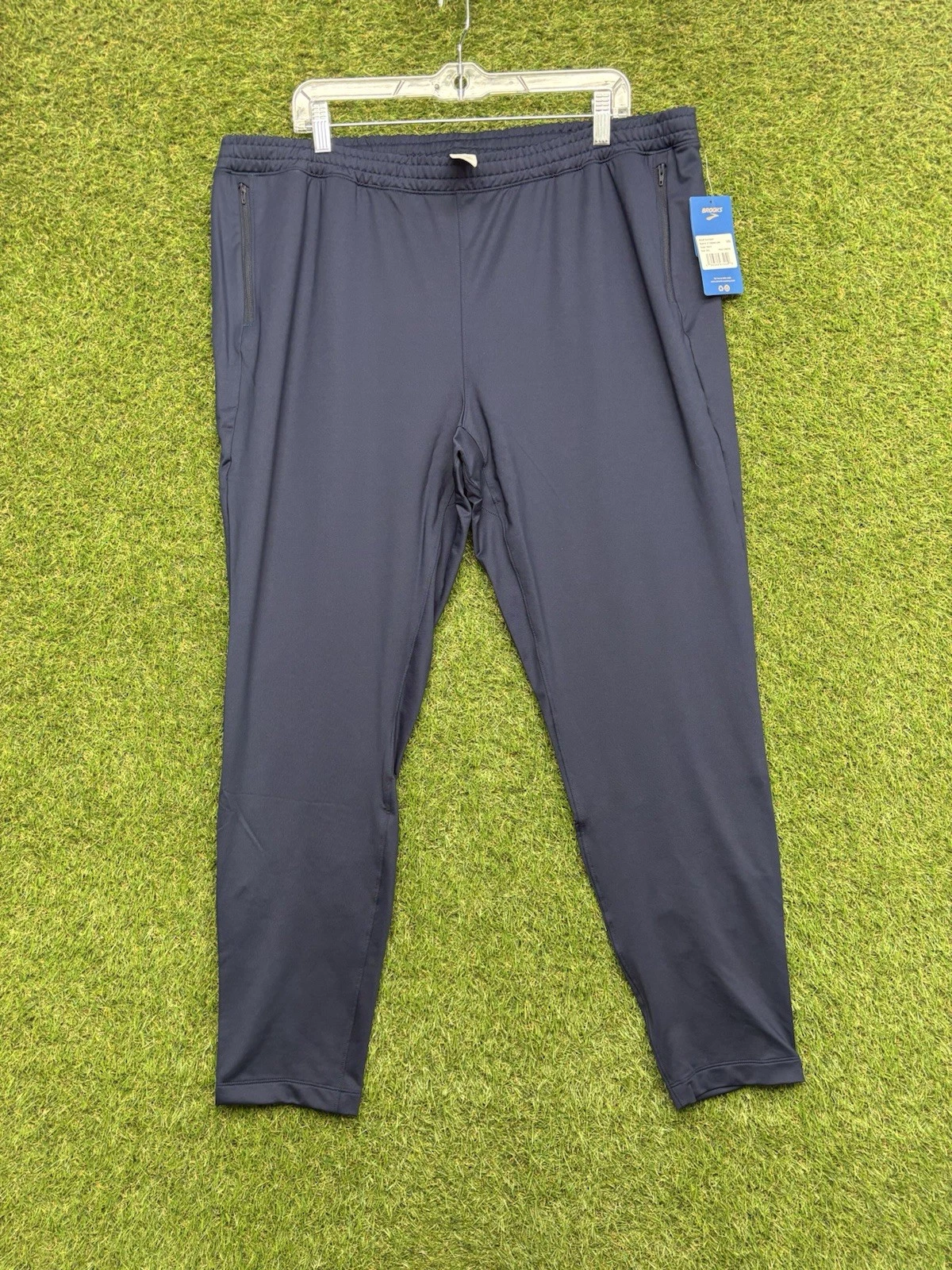 Brooks Spartan Running Pants Mens 2XL Training Gym Workout Race Tech Blue NWT