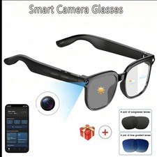 AI Smart Glasses with Camera 4K HD Video Photo Capture Real-Time Translation M02