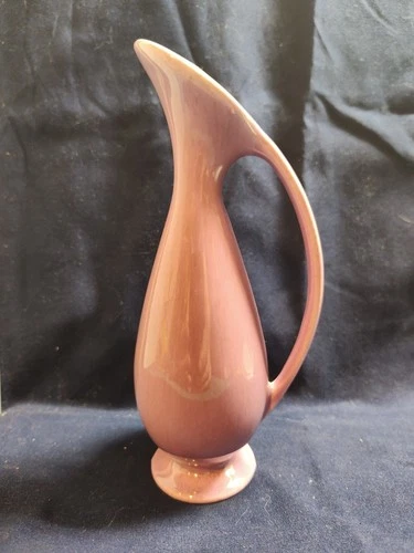 Vintage Red Wing Pottery Small Pitcher Bud Vase 7” Lavender M1510 - Excellent