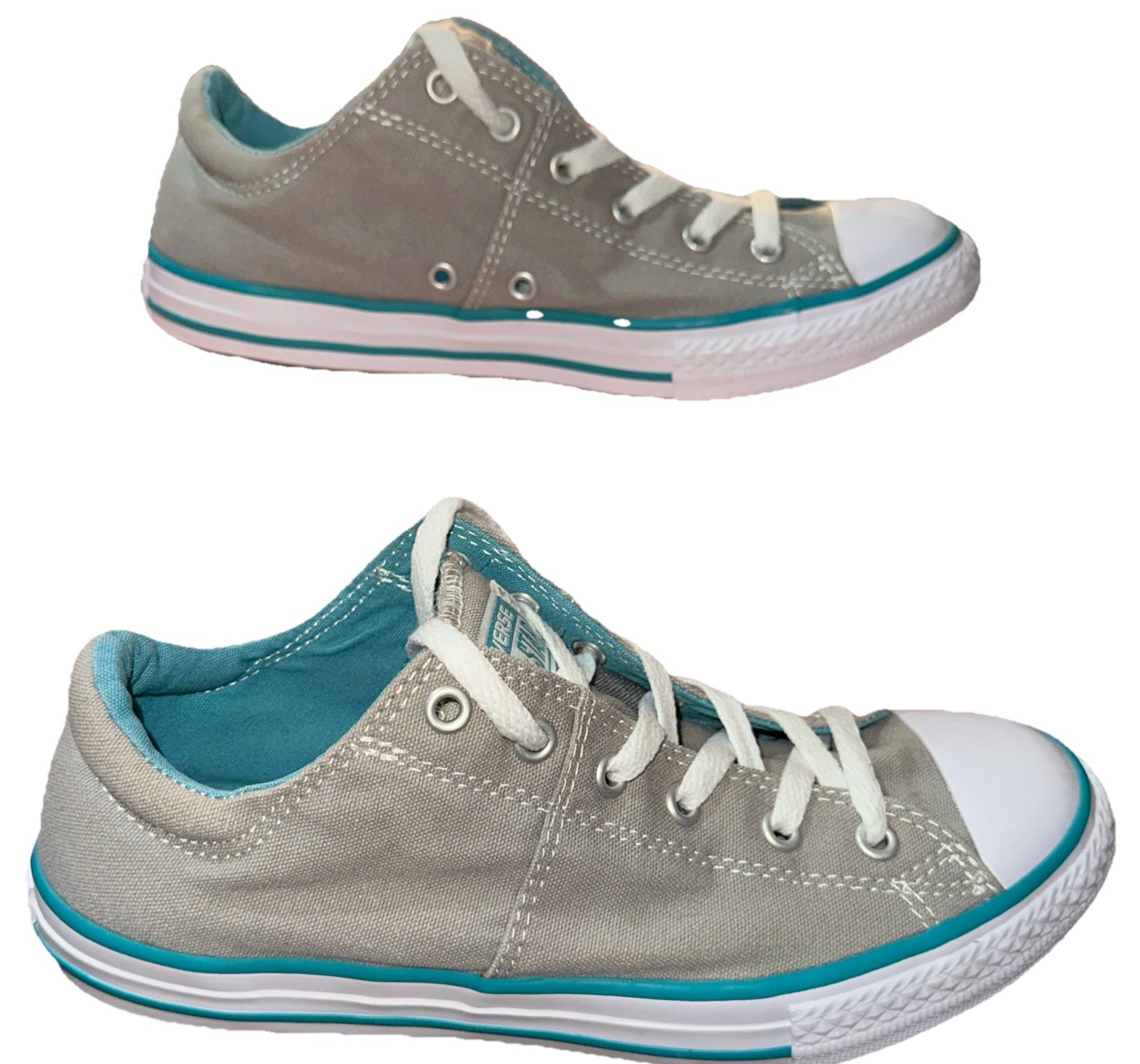 Converse Chuck Taylor, All-Star Low Top Sneakers, Sz 5 Girls Jr Big Kid, W 6.5-7 image 3