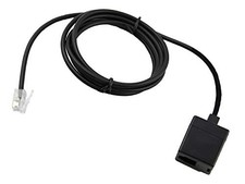 3.5 Feet RJ9/RJ11/RJ12 Headset Adapter Extension Cord Quick Disconnect Black