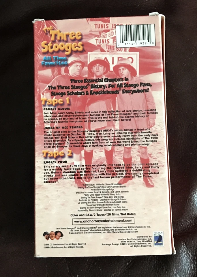 The Three Stooges - All Time Favorites VHS (2 Tape Set) - Image 3 of 4