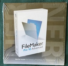 FileMaker Pro 10 ADVANCED Software for Windows and Mac NEW SEALED