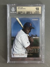 1997 Fleer DAVID ORTIZ Rookie Card BGS PRISTINE 10 RC Card No. 512 Beckett Slab. rookie card picture