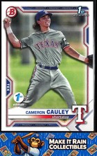 Cameron Cauley 1st 2021 Bowman Draft 1st Edition #BD-192 Texas Rangers