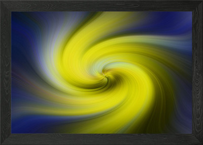 Gerahmtes Wandbild Poster Leinwanddruck Bild mit bunten Wirbel-Effekten