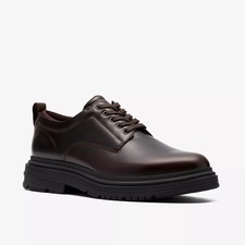 scarpe Clarks original BADBURY pelle marrone au/25 n° 40 41 42 43 44