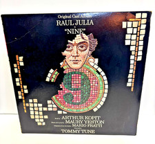 NINE by Maury Yeston 1982 Original Broadway Cast - Raul Julia LP - Good - VGC