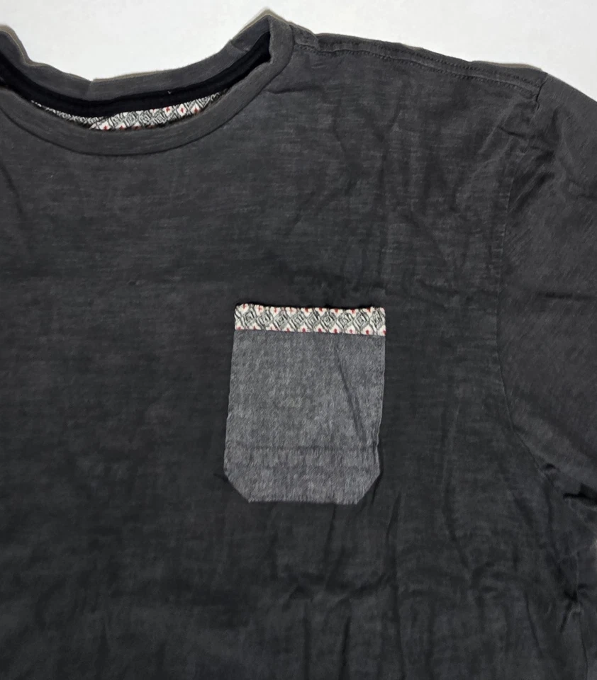Quilted Giraffe Gray Pocket Tee Shirt Mens XXL - Image 3 of 4