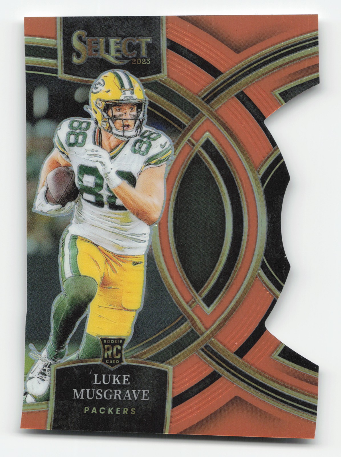 2023 Panini Select #166 Luke Musgrave Orange Prizms Die Cuts #/399