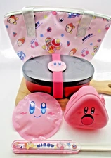 set of 6 Kirby cooler bag  onigiri case belt chopsticks Lunch Box BENTO
