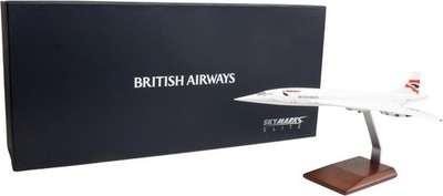 SkyMarks Elite British Airways Concorde 1/100 Scale Resin Display Model w/ Stand
