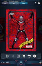 Topps Marvel Collect 2025 Chrome Marvel Blue and Red Spider Web - Ant-Man